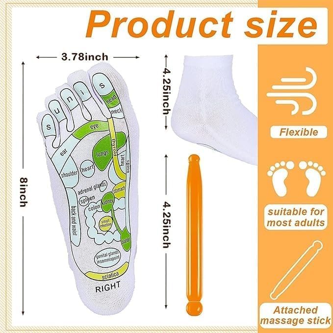 Acupressure Reflexology Socks For Women And Men Relieve Tired Feet With Physiotherapy