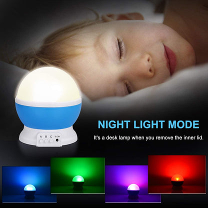 Star Master Projector with USB Wire Colorful Romantic LED Star Master Sky Night Projector Bed Light Lamp