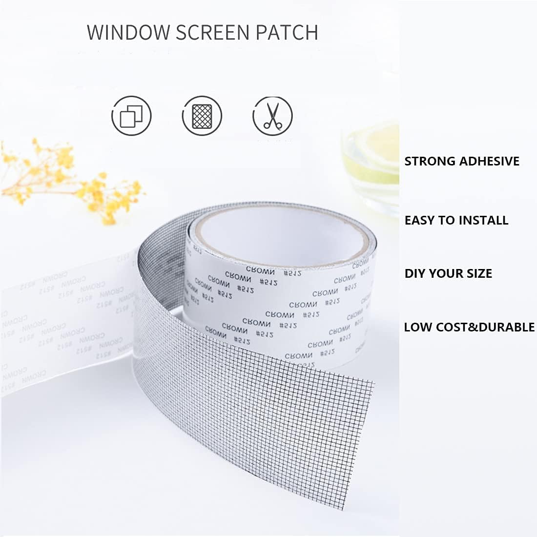 Waterproof Sticky Netting Screen Anti-Mosquito Mesh Window Hole Patch Repair Tape