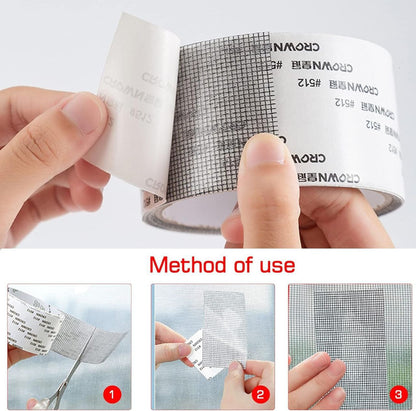 Waterproof Sticky Netting Screen Anti-Mosquito Mesh Window Hole Patch Repair Tape