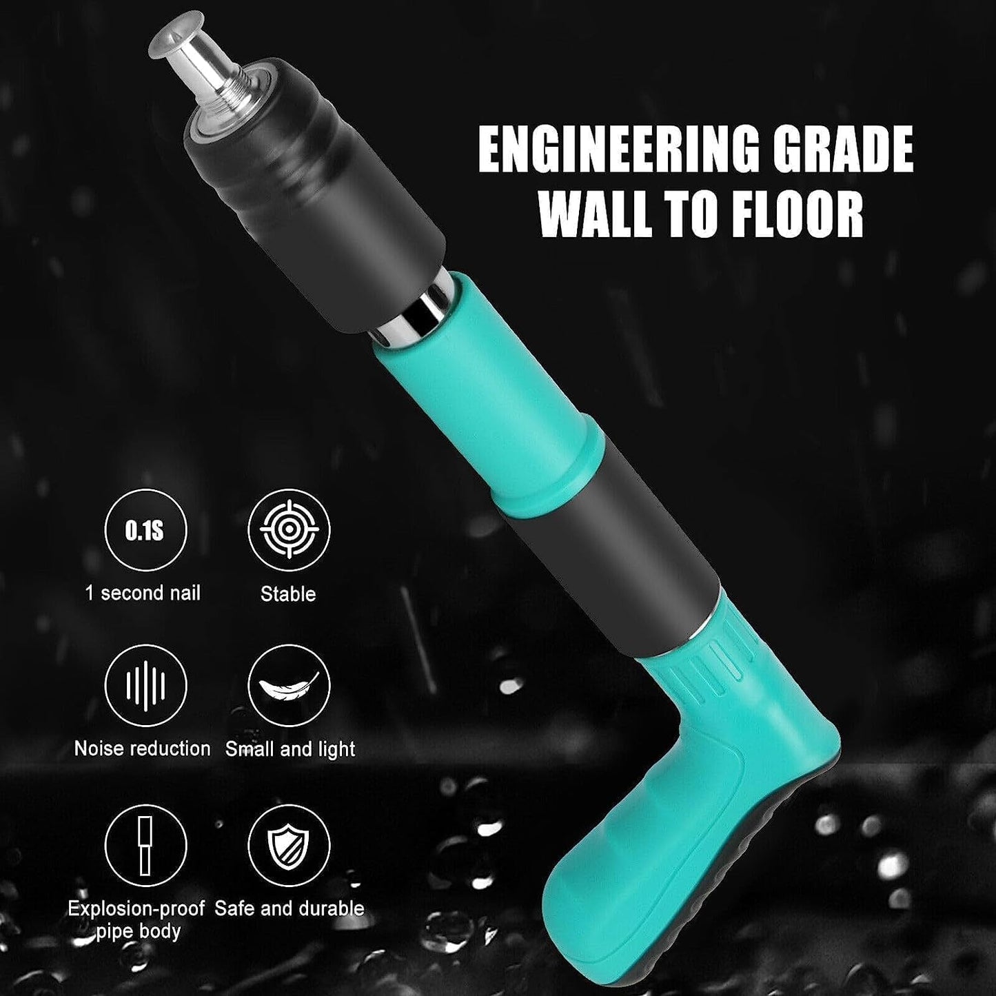 Manual Steel Nail Gun Tool, Concrete Nail Gun, Portable Mini Nail Shooting Machine, Nail Wall Fixing Tool for Cement Walls, Household Woodworking