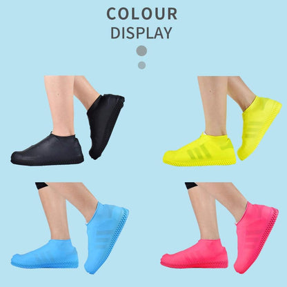 1 Pairs Reusable Shoe Covers, Anti-Slip Water Resistant Overshoes Silicone Rubber Shoe Cover Protectors for Kids, Men, Women