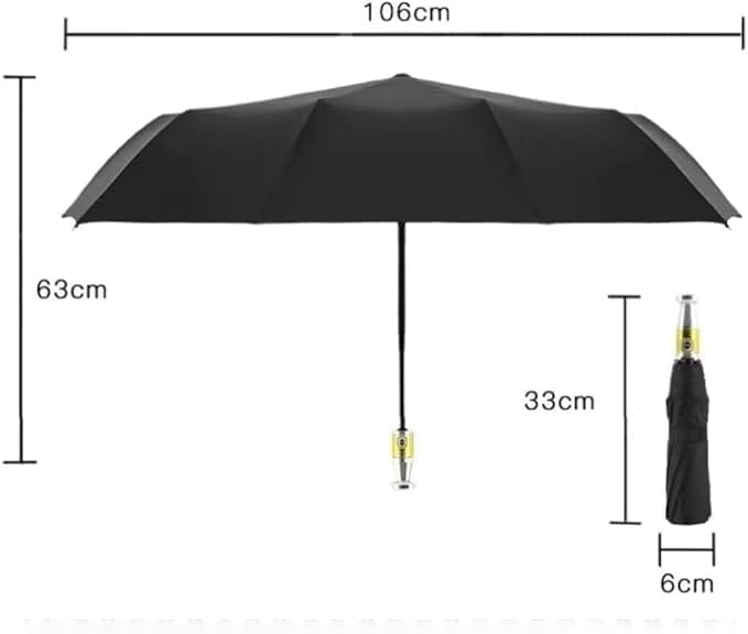 RR Auto Open Close Umbrella for Rain 3 Fold with Auto, Windproof Large