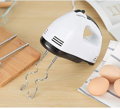 Scarlett Electric Hand Mixer, 7-Speed 260W with 2 Whisks & 2 Beaters, Portable Hand Mixer for Baking, Cake, Cream, & Egg Beating