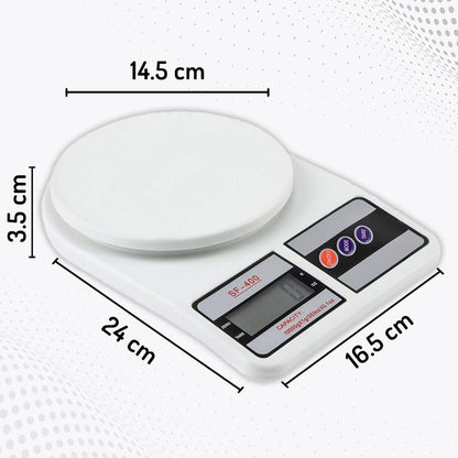 SF400 Digital Kitchen Weighing Scale For Domestic Use Only, 10kg X 1gm