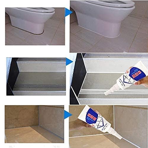 Tiles Gap Filler Waterproof Crack Grout Gap Filler Agent Silicone Sealant for Home Sink Gaps