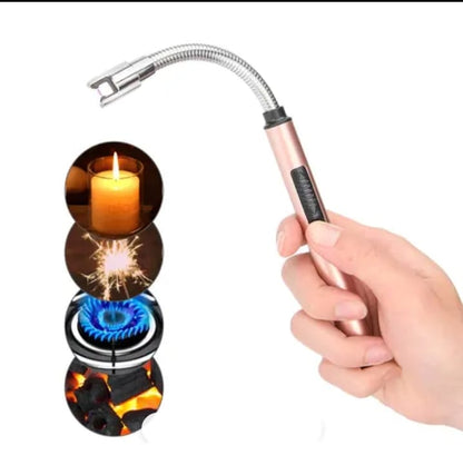 Windproof Kitchen Electric USB Arc Lighter Camping Rechargeable Flameless Plasma Lighter