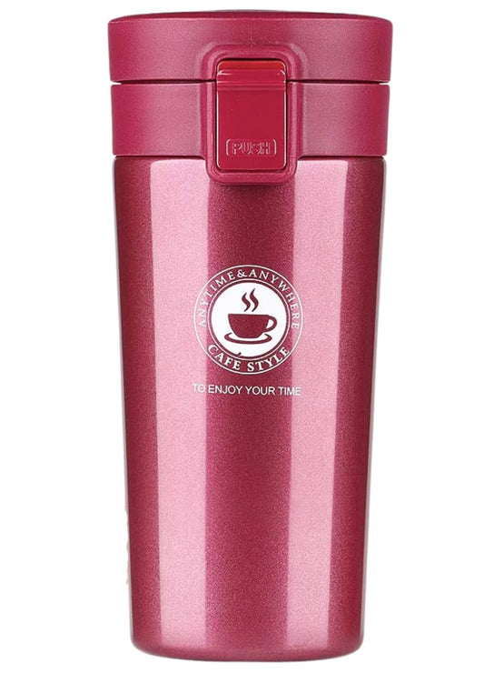 Insulated Stainless Steel Mug with Mesh Filter and Flip Lid assorted color