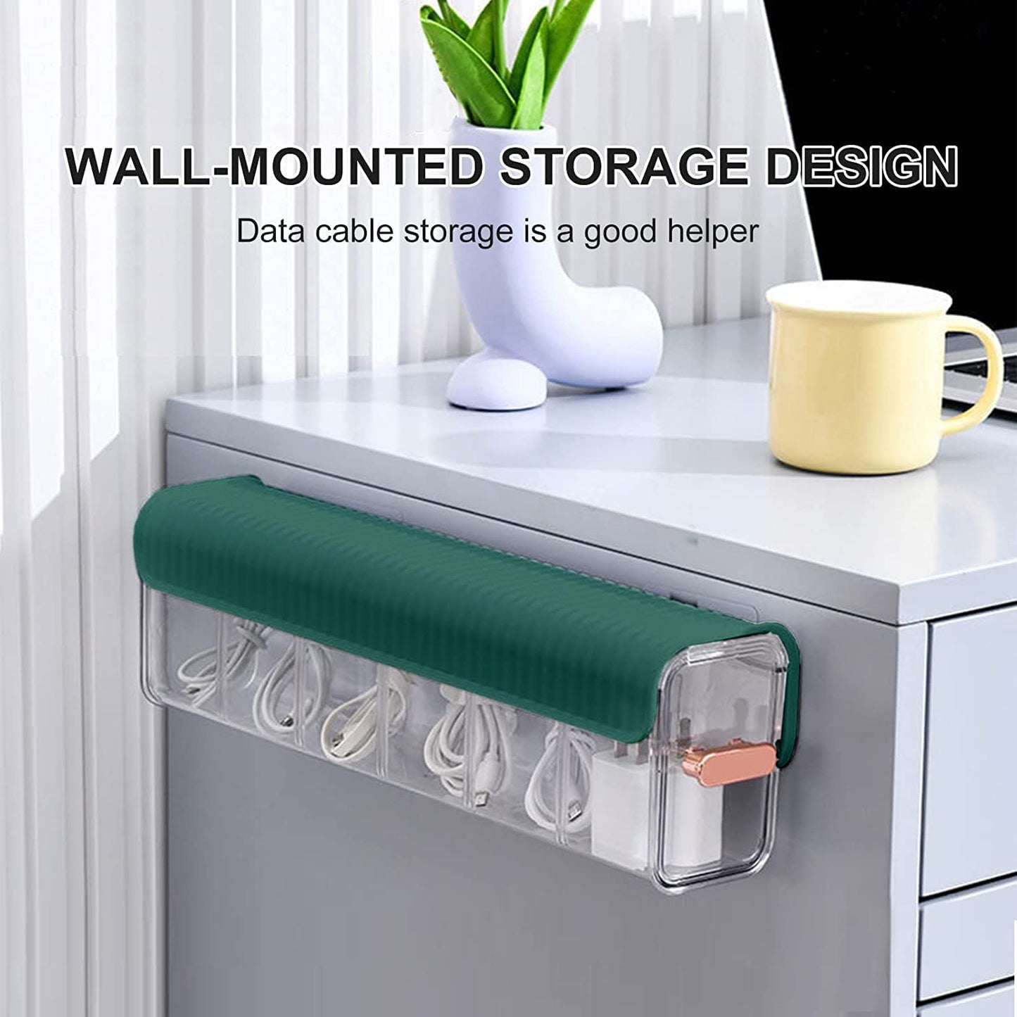 Clear Wall Mounted Drawer Organizer - Transparent Underwear Storage Box for Clothes, Socks, Ties