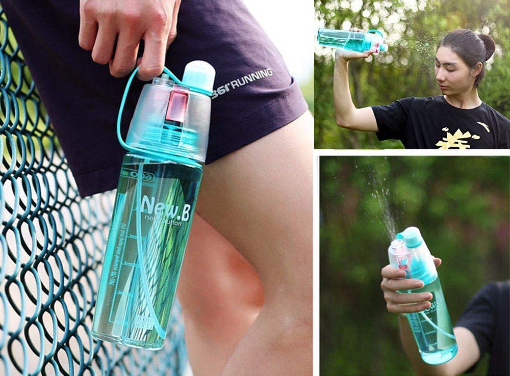 2 in 1 Water Bottle and Spray Gun for Refreshing Hydration